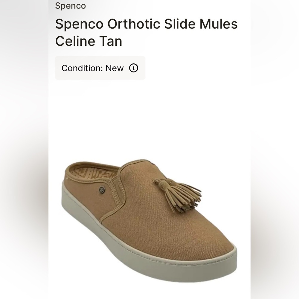 Spenco Orthotic Slide Mules Celine Tan